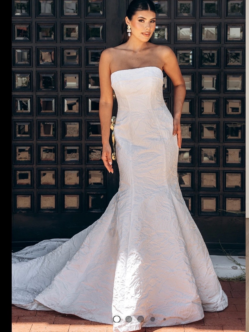 Stella York 8011 Strapless White MermaId Gown